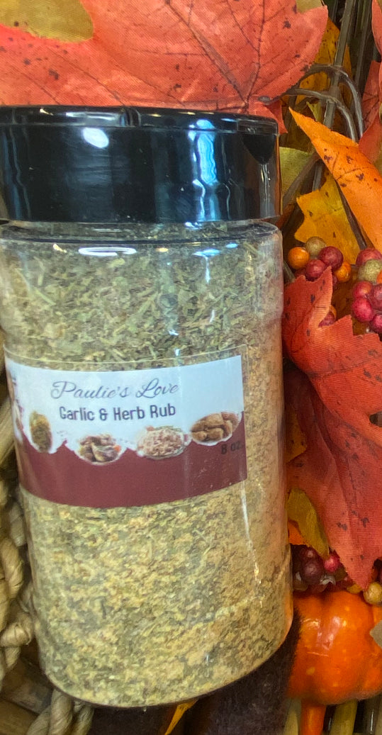 GARLIC AND HERB RUB 8oz