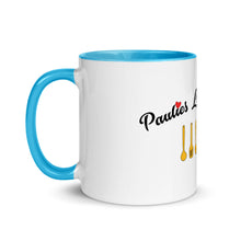 Load image into Gallery viewer, Paulie&#39;s Love Cooking Logo Mug with Color Inside
